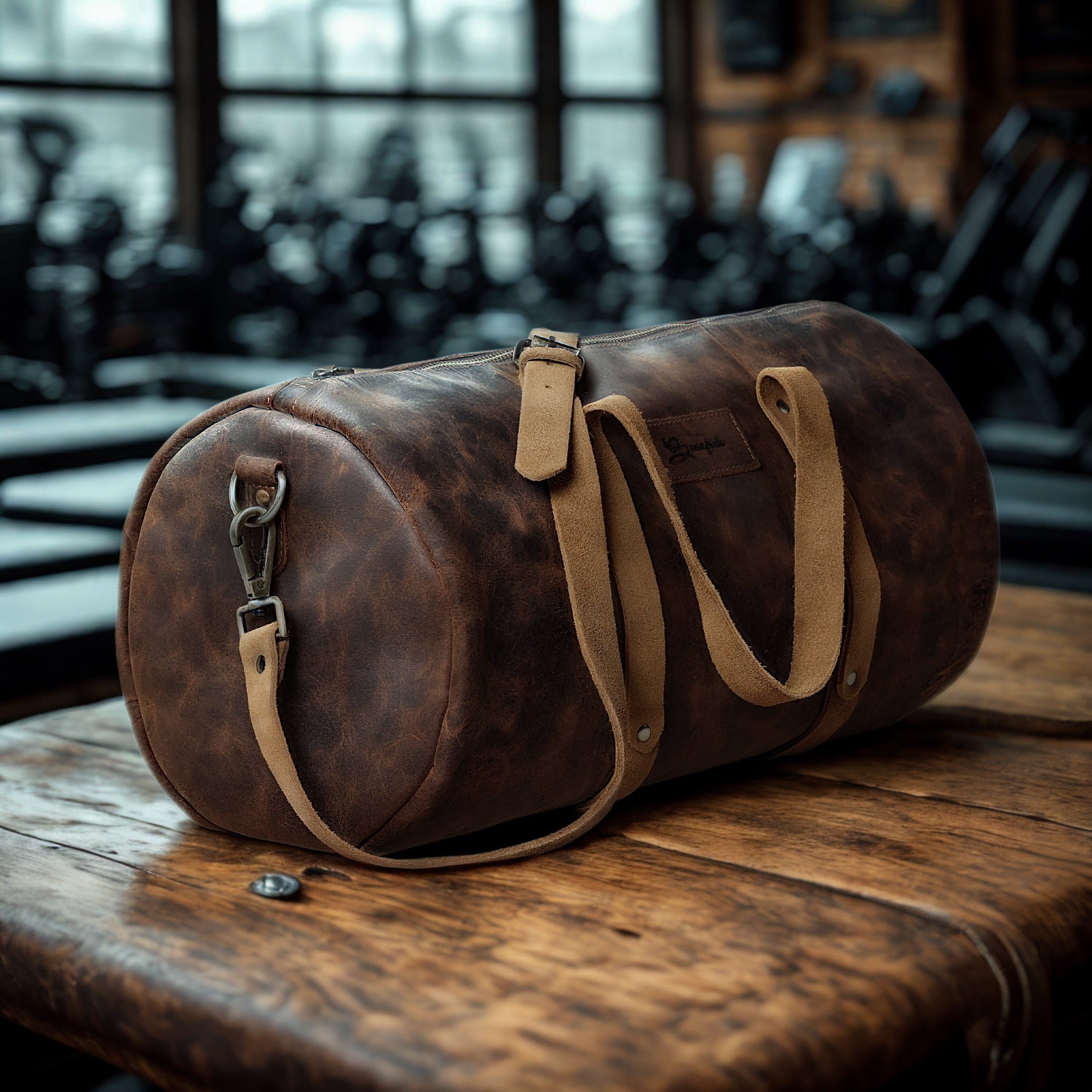 Premium Leather Duffle Bag