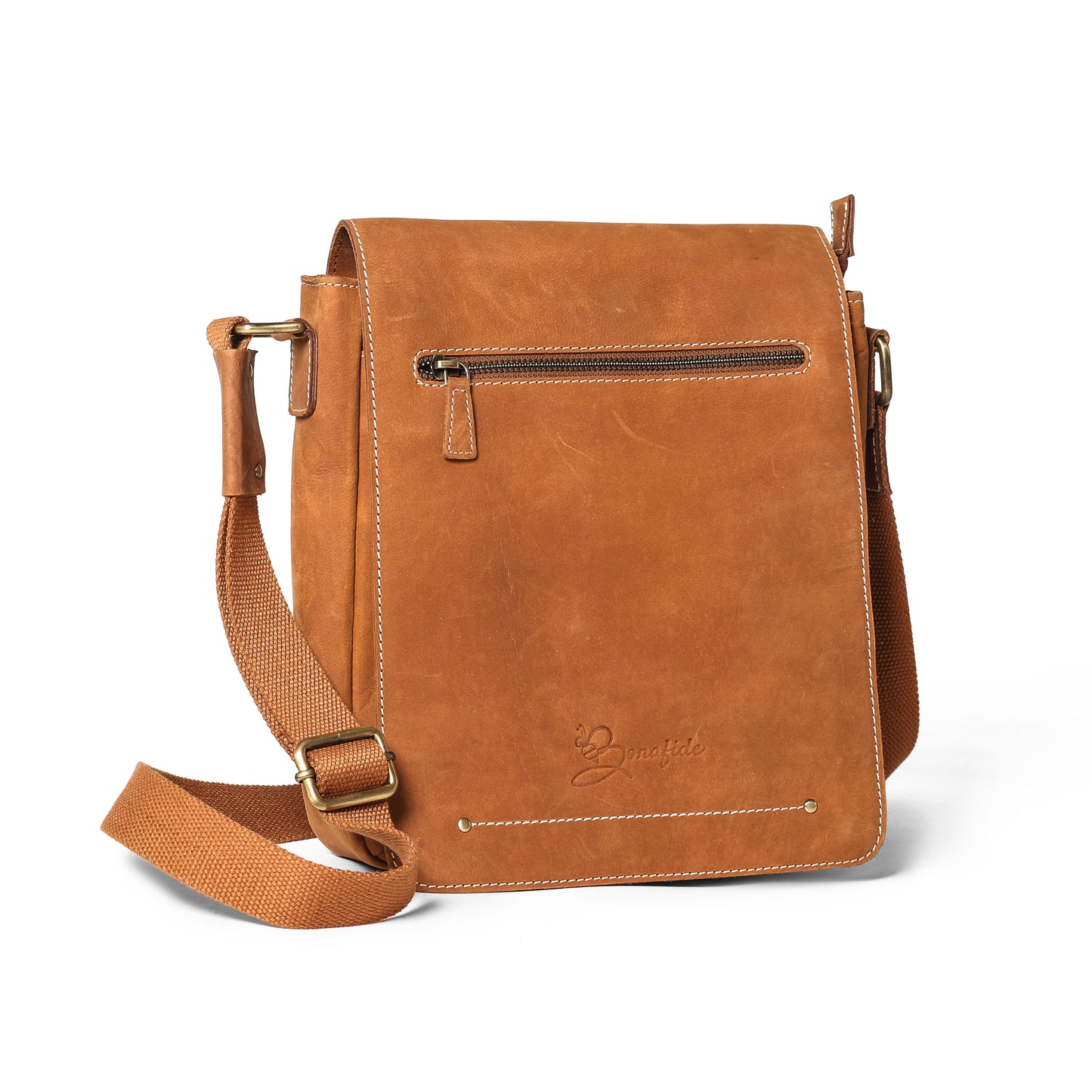 Tan Messenger Bag for Men Crossbody Shoulder Purse