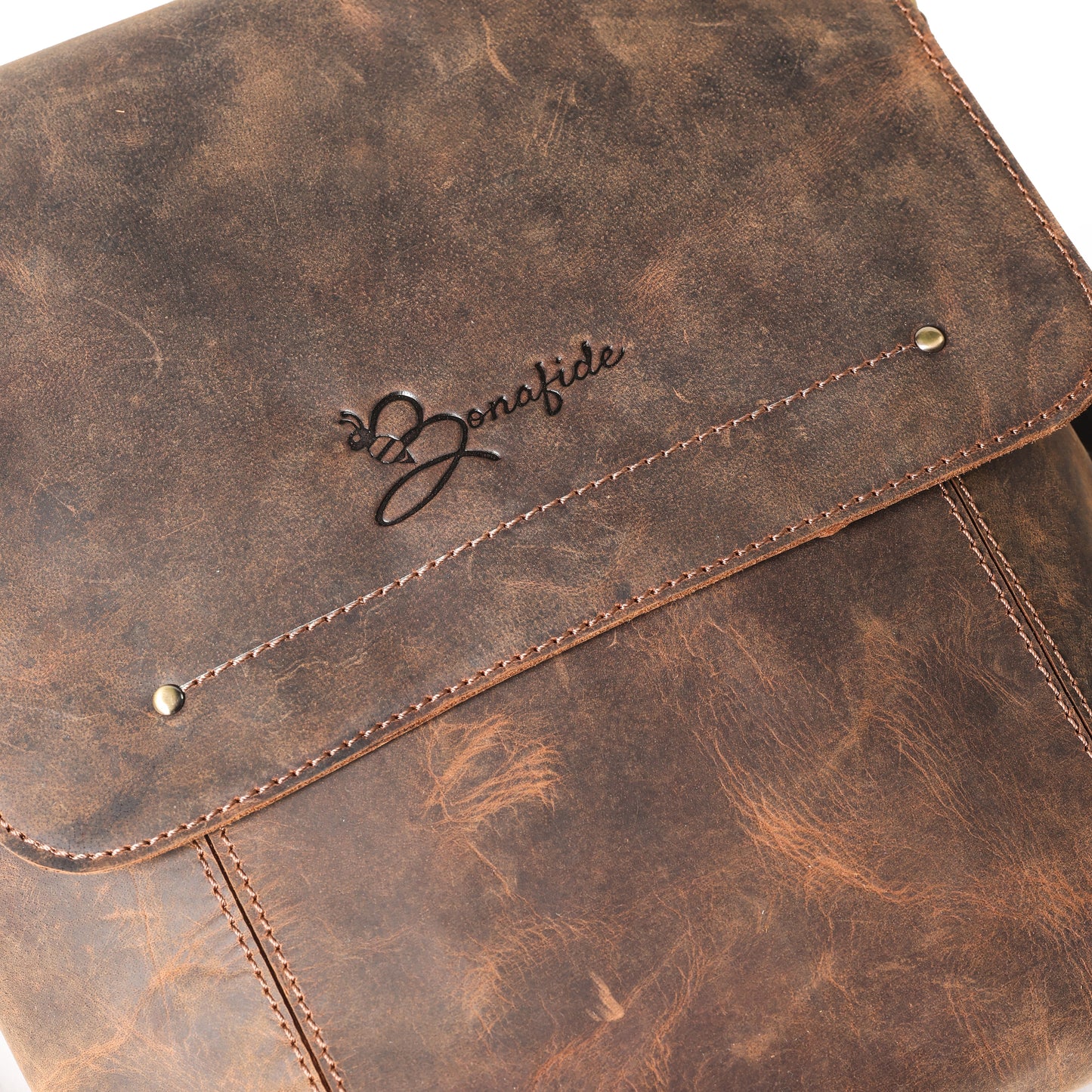 Classic Brown Leather Sling Bag | Bee Bonafide