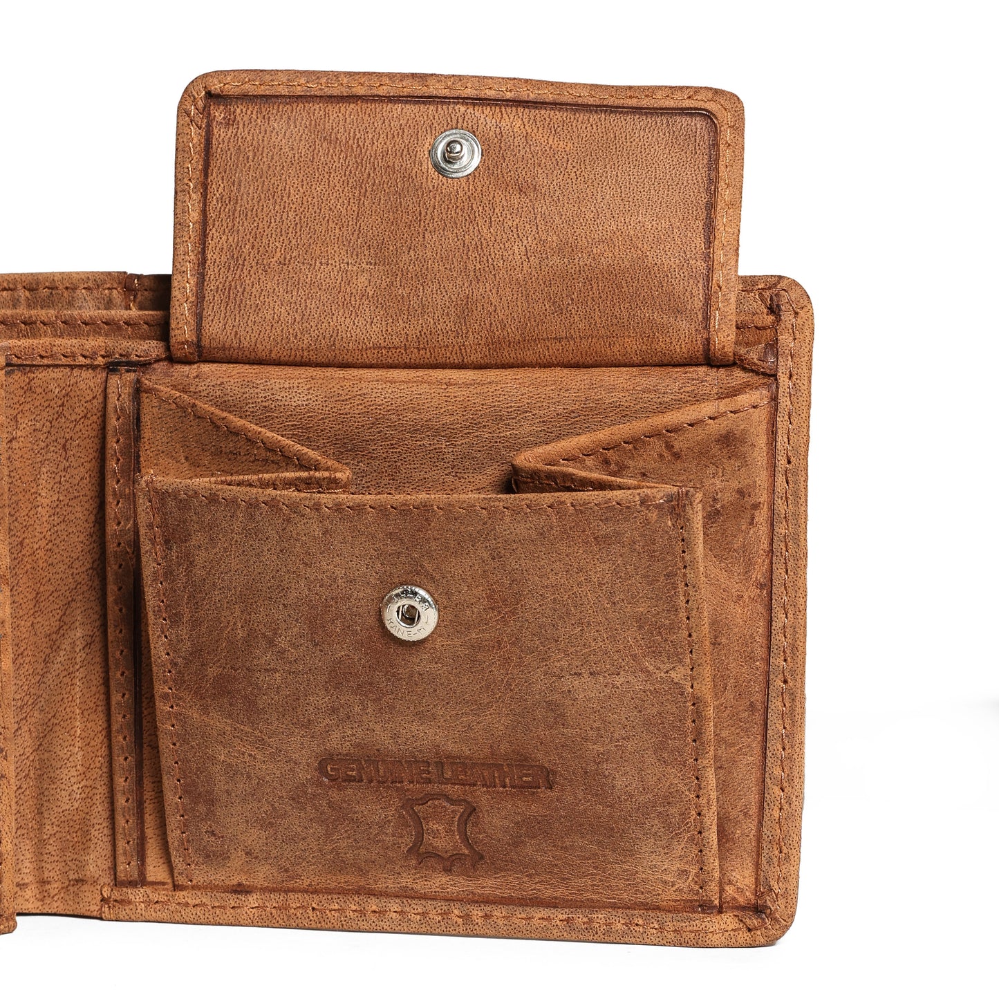 Premium Tan Leather Wallet | Bee Bonafide RFID Blocking |
