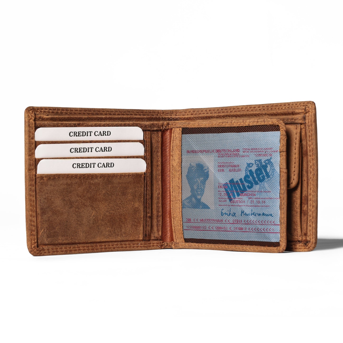 Premium Tan Leather Wallet | Bee Bonafide RFID Blocking |