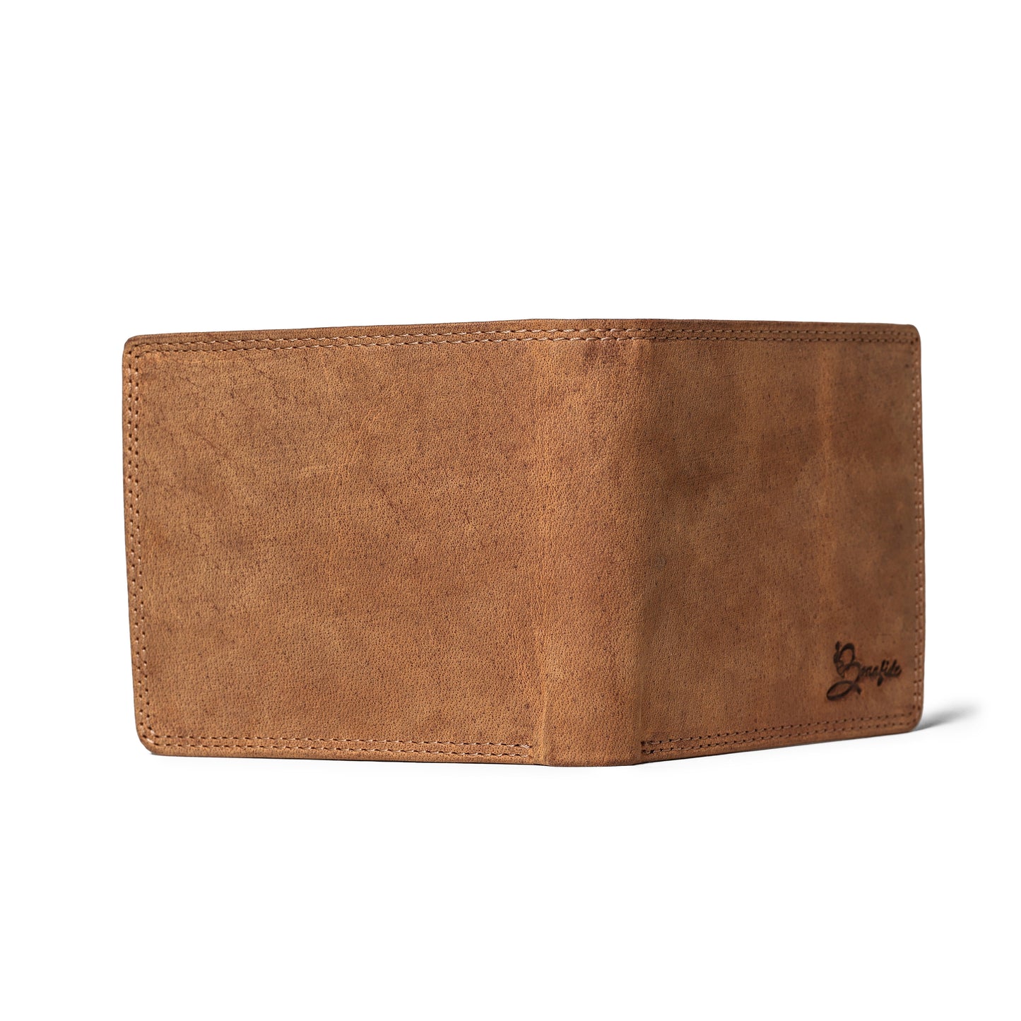 Premium Tan Leather Wallet | Bee Bonafide RFID Blocking |