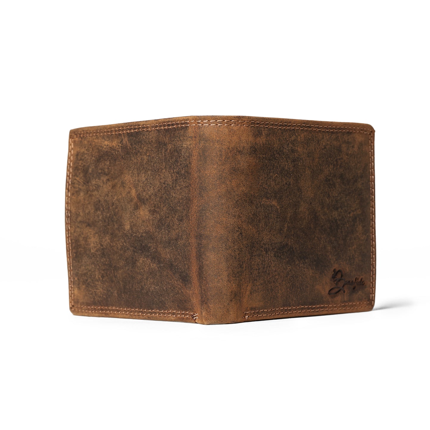 Premium Brown Leather Wallet | Bee Bonafide| RFID Blocking |