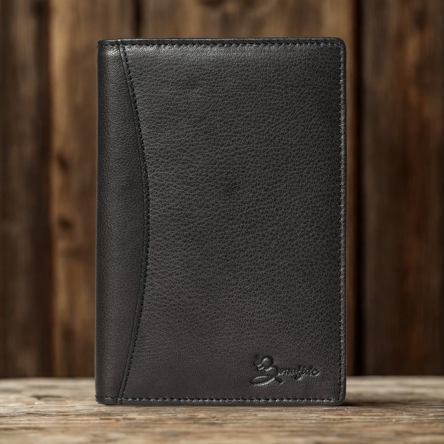 Bee Bonafide Premium Leather Passport Holder Covers (Black)