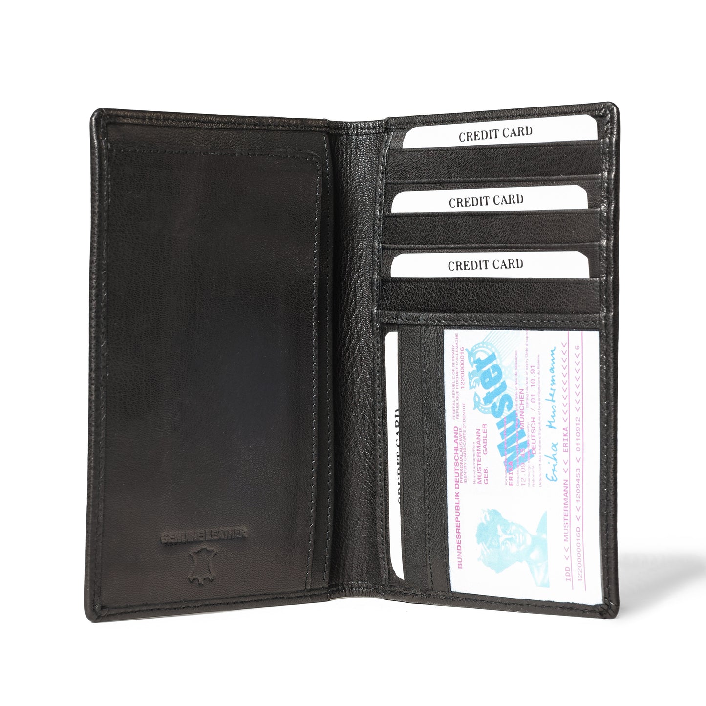 Bee Bonafide Premium Leather Passport Holder Covers (Black)
